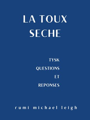 cover image of La toux sèche